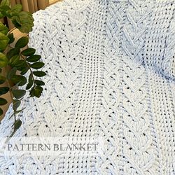 Bernat Alize Yarn Pattern, Finger Knitting Pattern, Loop Yarn Blanket Pattern, Hibernation Blanket Pattern