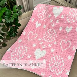Alize Puffy More Blanket Pattern, Finger Knit Blanket Pattern, Loop Yarn Blanket Pattern, Love Flower Blanket Pattern