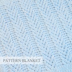 Finger Knit Blanket Pattern, Loop Yarn Blanket Pattern, Blanket Knitting Pattern, Spike Pattern