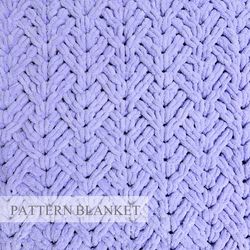 Blanket Knitting Pattern Download, Bernat Alize Yarn Pattern, Finger Crochet Blanket Pattern, Loop Yarn Pattern