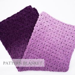 Loop Yarn Blanket Pattern pdf, Finger knit blanket pattern Download, Blanket knitting pattern, Beginner Patterns