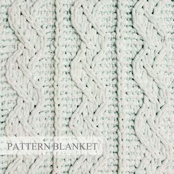 Finger Knit Blanket Pattern, Alize Puffy Pattern, Loop Yarn Blanket Pattern, Wavy Track Blanket Pattern