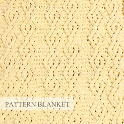 Loop yarn blanket pattern, Alize Puffy Blanket Pattern, Finger knit blanket pattern, Double Rhoms Blanket Pattern