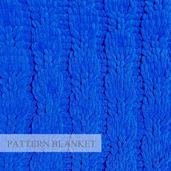 Crochet Finger Knit Blanket Pattern, Alize Puffy Blanket Pattern, Loop Yarn Blanket Pattern, Ocean Blanket Pattern
