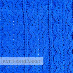 Blanket Knitting Pattern, Bernat Alize Yarn Pattern, Finger Blanket Pattern, Loop Yarn Pattern, Consolation Blanket