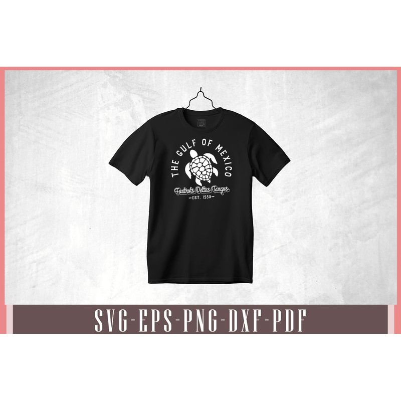 Gulf Of Mexico Foxtrots Deltas Tangos Gulf Of Mexico Turtle Svg Design 1