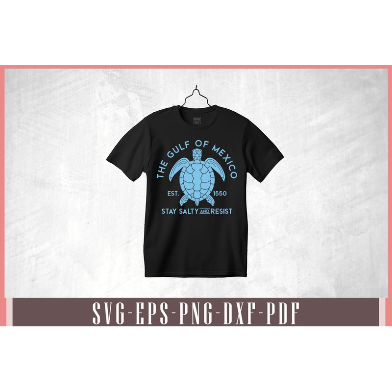 Gulf Of Mexico Turtle Funny Svg Design 1