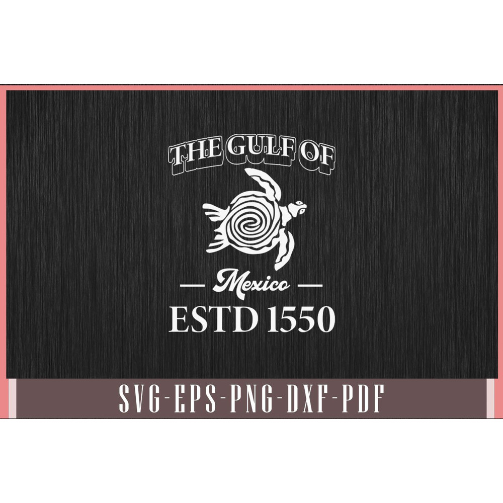 Gulf Of Mexico Turtle Svg Design 0