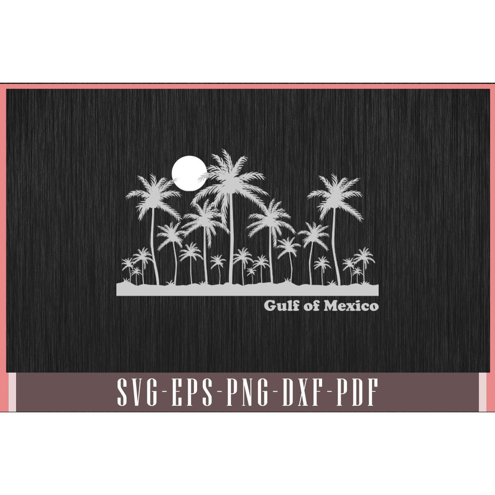 Gulf Of Mexico Vintage 70s Retro Svg Design 0