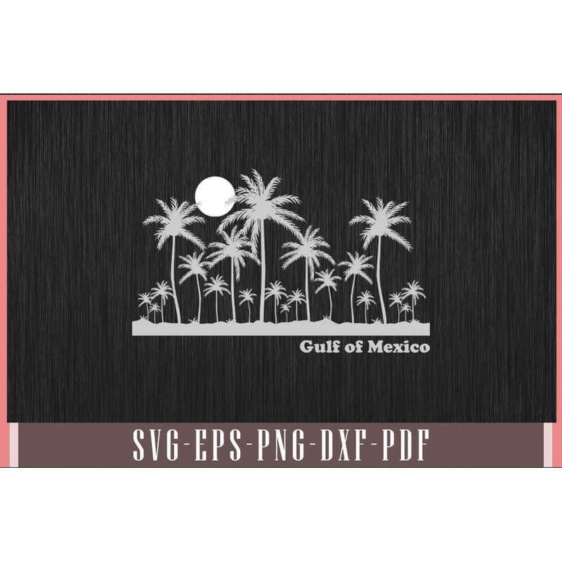 Gulf Of Mexico Vintage 70s Retro Svg Design 0