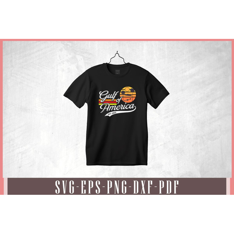 Gulf Of USA America Est 2026 Vintage Retro Svg Design 1