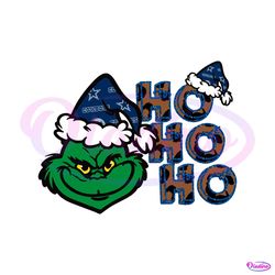 cowboys grinch ho ho ho christmas svg download