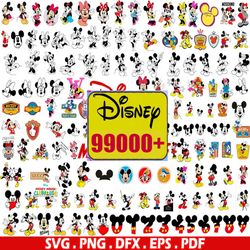 99000 the ultimate disney bundle svg, fun disney bundle, disney svg bundle, big bundle svg and for cricut files, clipart