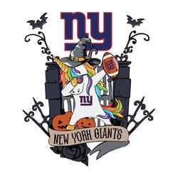 Unicorn Halloween New York Giants NFL Svg, New York Giants Svg, Football Svg, NFL Team Svg, Sport Svg, Digital download