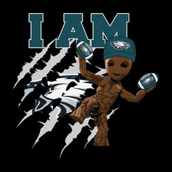 I Am Groot Baby Fan Philadelphia Eagles NFL Svg, Football Team Svg, NFL Team Svg, Sport Svg, Digital download