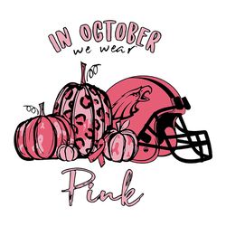 In October We Wear Pink Philadelphia Eagles NFL Svg, Football Team Svg, NFL Team Svg, Sport Svg, Digital download