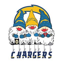 Gnome Fan Los Angeles Chargers NFL Svg, Football Team Svg, NFL Team Svg, Sport Svg, Digital download