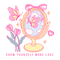 Show Yourself More Love Png, Valentine Png, Valentine Clipart, Valentine Sublimation, Holiday Png, Png file download