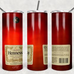 Hennessy Bottle Tumbler PNG, Drink tumbler design, Straight Design 20oz/ 30oz Skinny Tumbler, PNG File Download