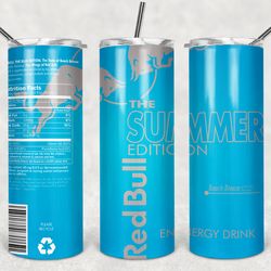 Red Bull Summer Tumbler PNG, Drink tumbler design, Straight Design 20oz/ 30oz Skinny Tumbler, PNG file Download