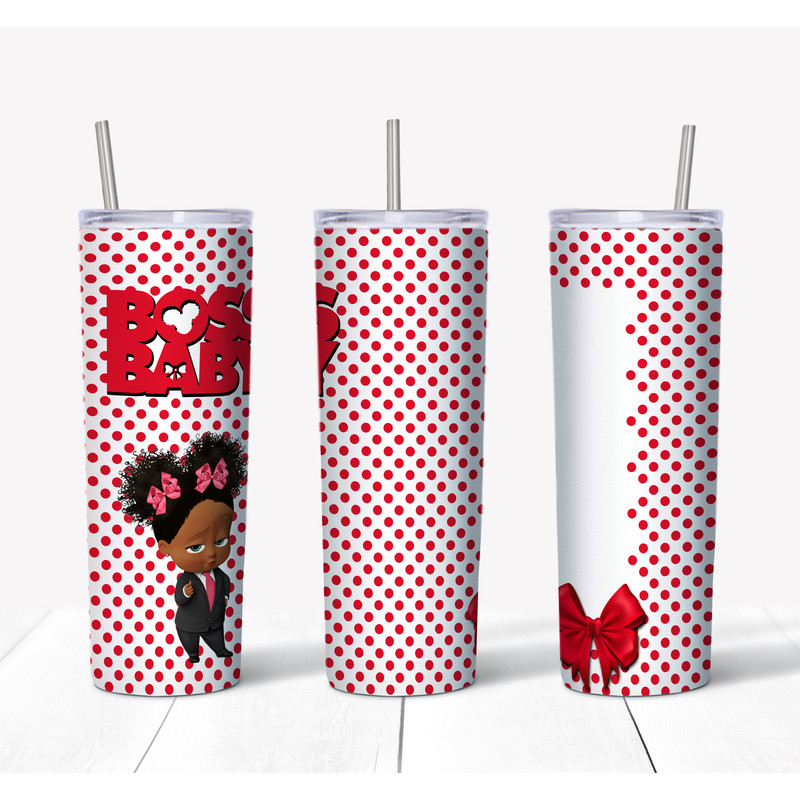 Boss Baby - African American Girl Red Mockup.png