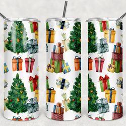 Christmas Themed Tumbler PNG, Christmas Tumbler wrap, Straight Design 20oz/ 30oz Skinny Tumbler, Instant download(13)