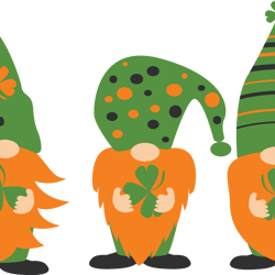 gnomes st. patrick's day svg, saint patricks svg, lucky svg, irish svg, shamrock, instant download