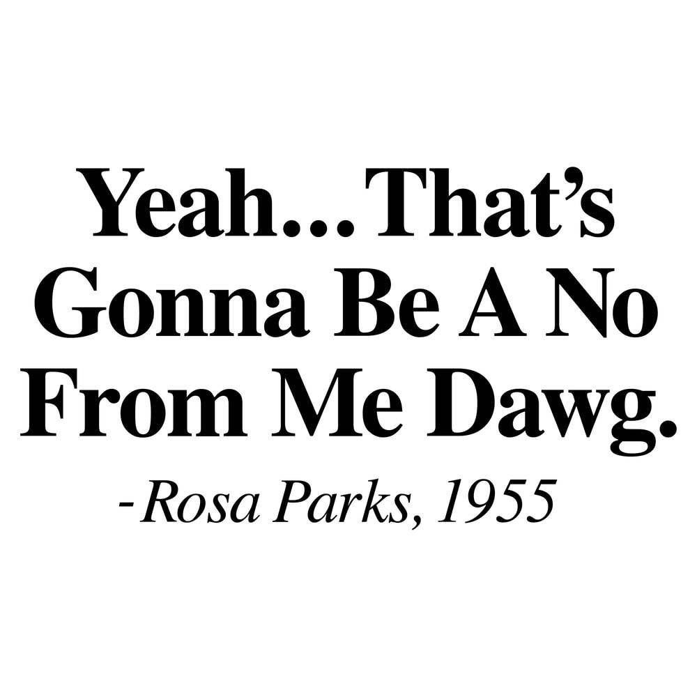 YEAH THATS GONNA BE A NO FROM ME DAWG ROSA PARKS.jpg