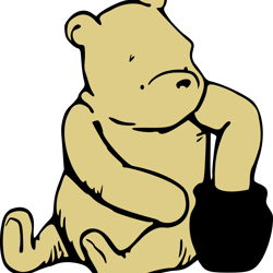 pooh solid svg, winnie the pooh svg, winnie the pooh png, pooh svg, winnie the pooh clipart, instant download-1