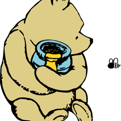 pooh solid svg, winnie the pooh svg, winnie the pooh png, pooh svg, winnie the pooh clipart, instant download-2