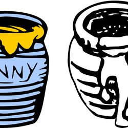 honey pots svg, winnie the pooh svg, winnie the pooh png, pooh svg, winnie the pooh clipart, instant download