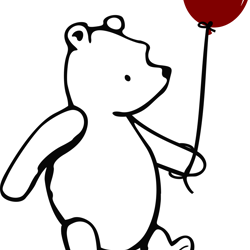 pooh balloon svg, winnie the pooh svg, winnie the pooh png, pooh svg, winnie the pooh clipart, instant download