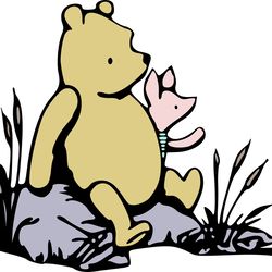 pooh piglet solid svg, winnie the pooh svg, winnie the pooh png, pooh svg, winnie the pooh clipart, instant download