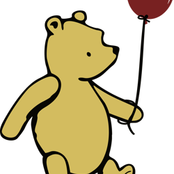 pooh solid balloon svg, winnie the pooh svg, winnie the pooh png, pooh svg, winnie the pooh clipart, instant download-1