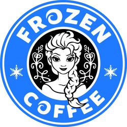 frozen coffee svg, frozen svg, frozen family svg, frozen birthday svg, elsa olaf anna frozen svg, digital download-1