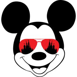 mickey with sunglasses svg, disney family svg, minnie svg, minnie mouse svg, mickey svg, disney svg, mickey face svg