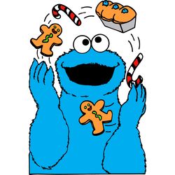 cookie monster svg, sesame street chrismas svg, sesam street svg, monsters svg, elmo svg, disney svg, digital download-3