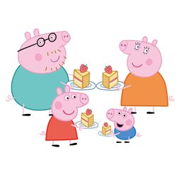 peppa pig svg, peppa pig family svg, peppa pig family clipart, pig svg, peppa svg, digital download-199