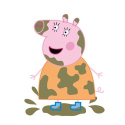 peppa pig svg, peppa pig family svg, peppa pig family clipart, pig svg, peppa svg, digital download-258