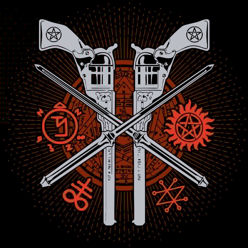 Guns Knife Hunters Svg, Trending Svg, Supernatural Svg, Supernatural logo Svg, Winchester Brothers Svg, Cut file.jpg