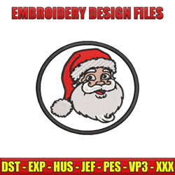 santa claus sticker - santa christmas machine embroidery design, santa embroidery, embroidery instant download