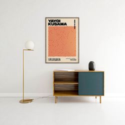 vibrant yayoi kusama poster: captivating artwork for your space