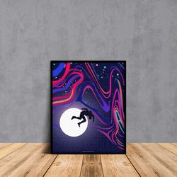 kid cudi s man on the moon 3 poster - vibrant & stylish mom3 wall art
