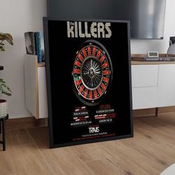 the killers tour dates ad 2024 rebel diamonds poster