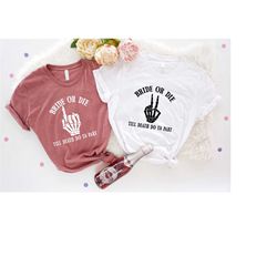 bride or die shirt, rock bachelorette shirt, emo