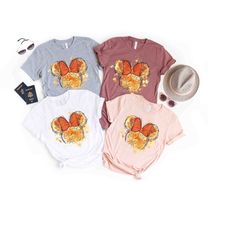 minnie mouse fall watercolor t-shirt, minnie autumn leaves