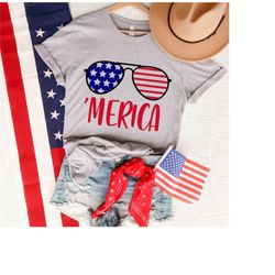 merica glasses t-shirt, america shirt, july 4th shirt,