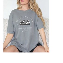 comfort colors, jackie and wilson record shop shirt,