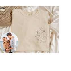 custom portrait shirt, comfort colors custom portrait from