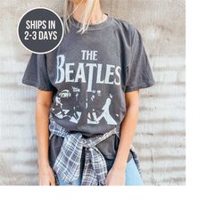 the beatles band tee, vintage retro band tee,
